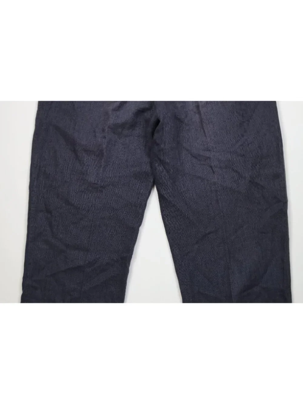 Vintage 90s Streetwear Mens 34x30 Faded Baggy Wide Leg Linen Chino Pants Blue